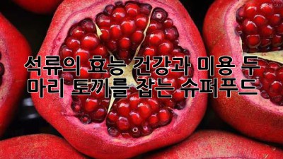 석류의 효능: 건강과 미용, 두 마리 토끼를 잡는 슈퍼푸드